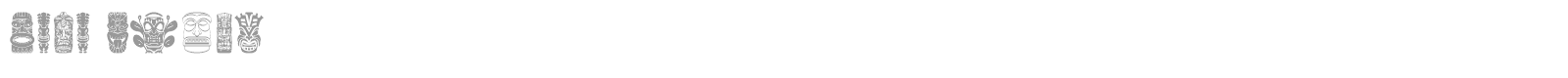 Tiki Idols font preview
